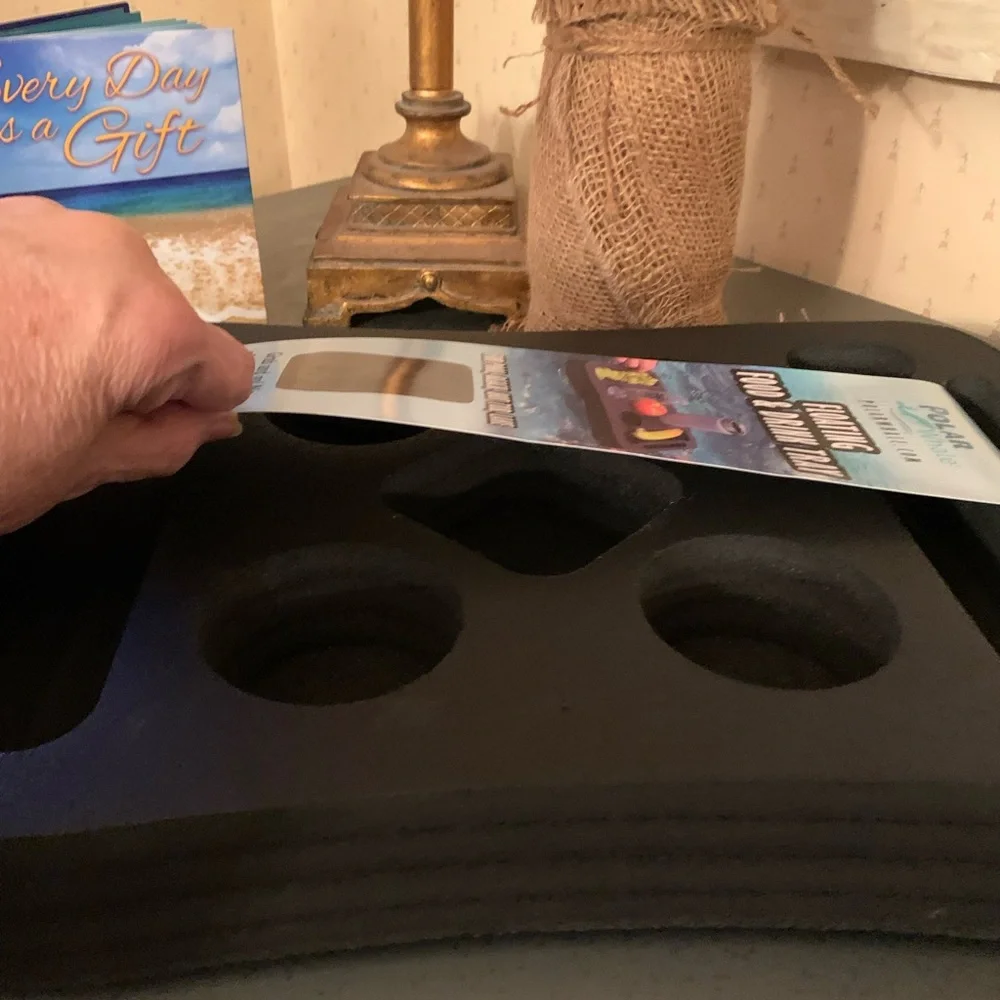 Polar Whale, NEW NEVER UNWRAPPED, floating food and drink tray. BLACK.